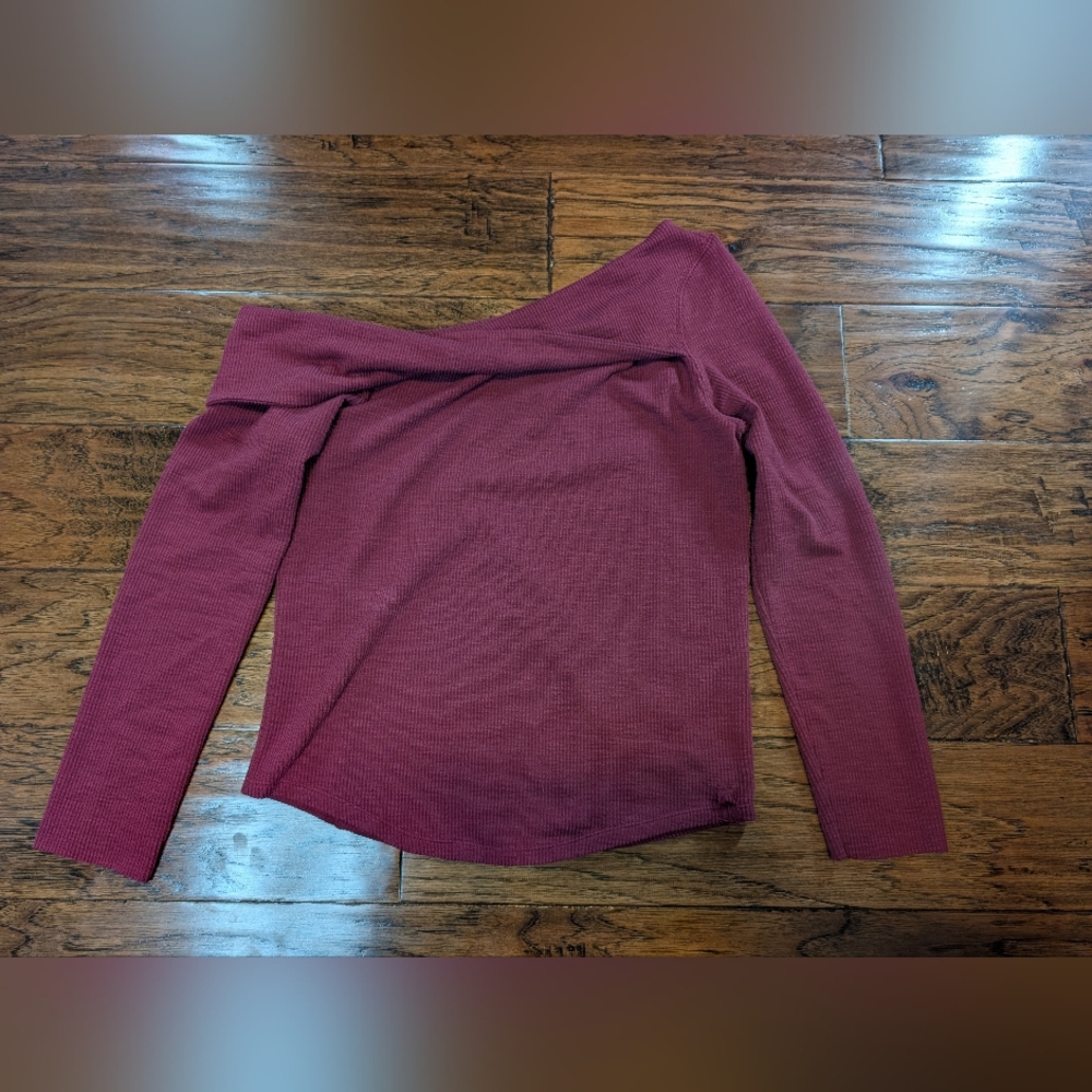 Free People We The Free Addie Twist Off The Shoulder Ribbed Long Sleeve Top - Picture 3 of 10